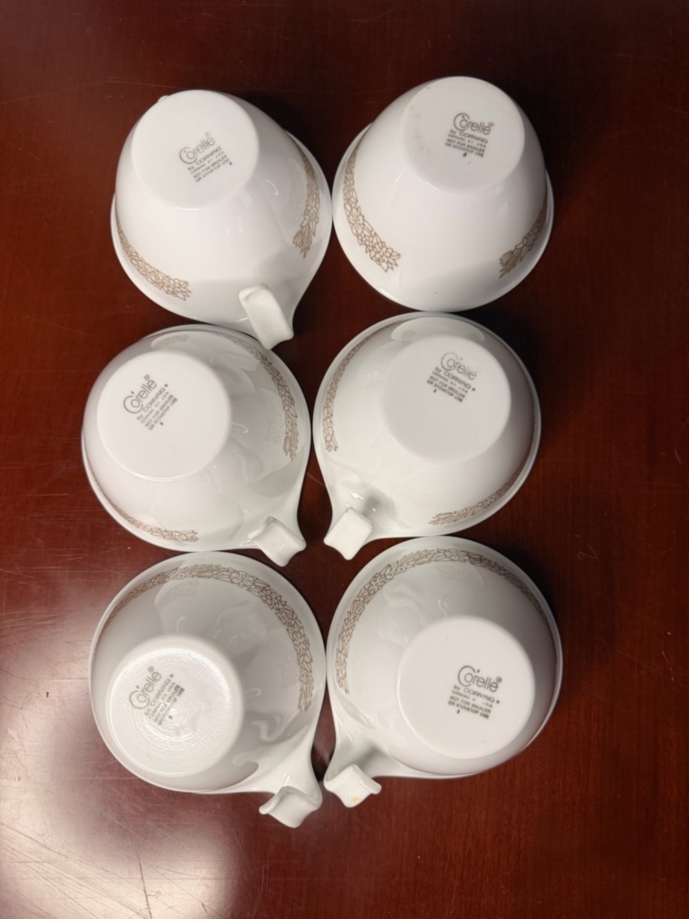 Corelle Woodland Teacups (4) with Sugar and Cream - 6pc Set - Picture 5 of 5
